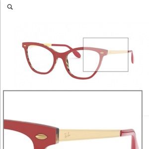 New Ray- Ban Red frame glasses